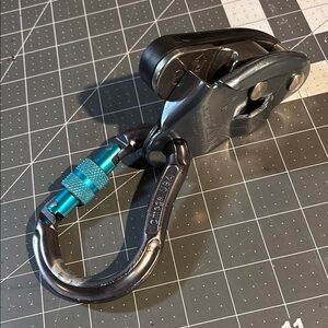 Petzl GriGri with locking carabiner